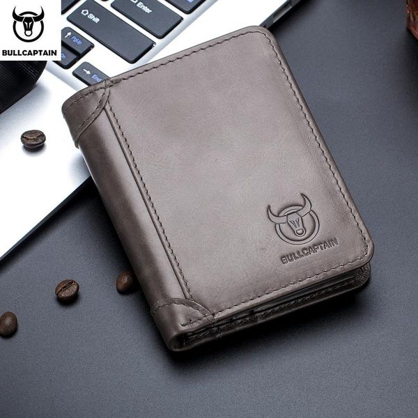 bullcaptain rfid leather men's wallet with coin purse retro fashion features brown short card holder clutch wallets, Red;black
bullcaptain rfid leather men's wallet with coin purse retro fashion features brown short card holder clutch wallets, Red;black