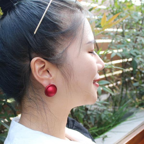 red korea round lady stud earrings simple minimalism geometric cute trendy statement party wedding fine jewelry gifts, Golden;silver
red korea round lady stud earrings simple minimalism geometric cute trendy statement party wedding fine jewelry gifts, Golden;silver