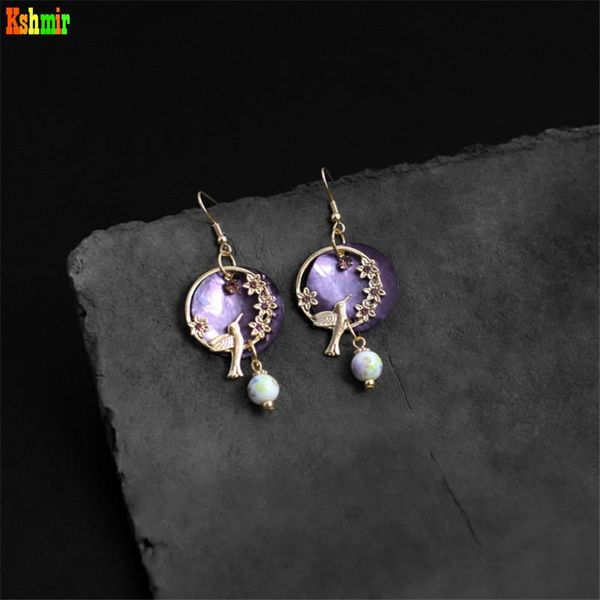 dangle & chandelier kshmir 2021 fashion earrings pendant flower bird purple shell pearl jewelry gift for girls, Silver
dangle & chandelier kshmir 2021 fashion earrings pendant flower bird purple shell pearl jewelry gift for girls, Silver