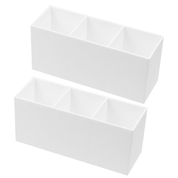 storage boxes & bins 2pcs acrylic makeup brush holder 3-slot cosmetic box deskorganizer pen container (white)
storage boxes & bins 2pcs acrylic makeup brush holder 3-slot cosmetic box deskorganizer pen container (white)