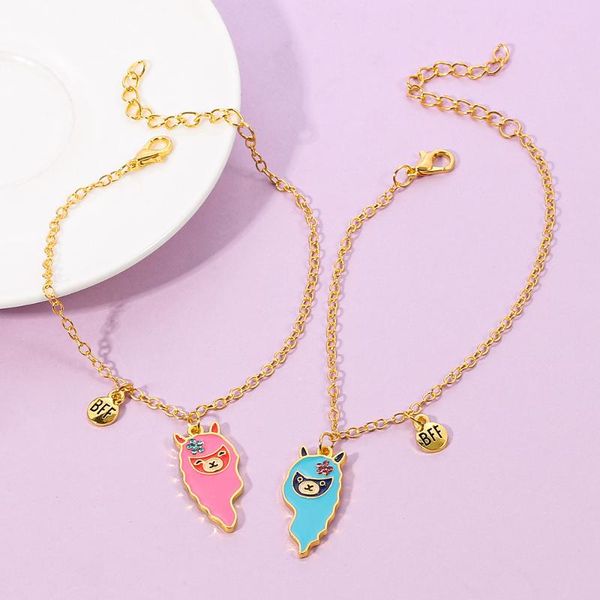 pendant necklaces cute bff crystal necklace friends friendship heart enamel liama couple cartoon punk jewelry gift girls, Silver
pendant necklaces cute bff crystal necklace friends friendship heart enamel liama couple cartoon punk jewelry gift girls, Silver