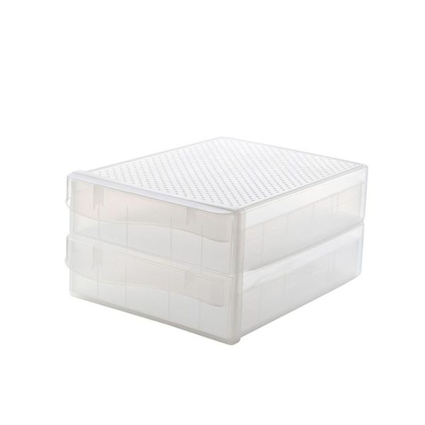 storage bottles & jars arrival 60 grids box double-layer drawer type transparent egg container for refrigerator kitchen
storage bottles & jars arrival 60 grids box double-layer drawer type transparent egg container for refrigerator kitchen