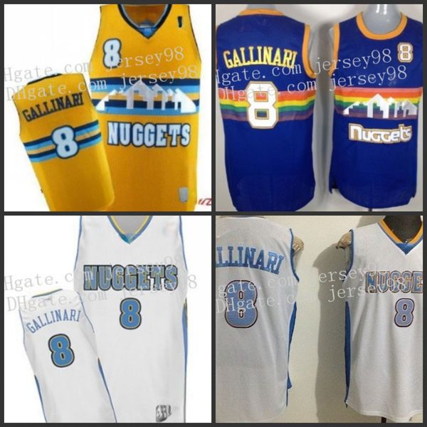 denver nuggets men #8 danilo gallinari graymen retro jersey, Black
denver nuggets men #8 danilo gallinari graymen retro jersey, Black