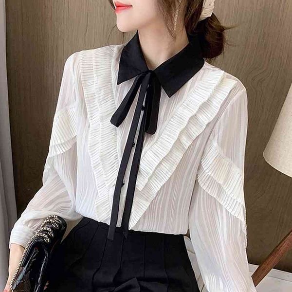 long sleeve white blouse striped chiffon blouse shirt blouse women blusas mujer de moda turn down collar women blouses e327 210602
long sleeve white blouse striped chiffon blouse shirt blouse women blusas mujer de moda turn down collar women blouses e327 210602
