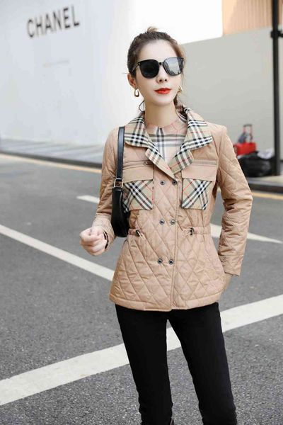 down jacket family b's european goods british down cotton clothes fashion trend simple short plaid women's coat, Black
down jacket family b's european goods british down cotton clothes fashion trend simple short plaid women's coat, Black