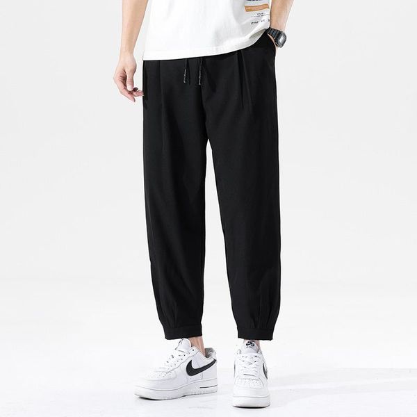 men's pants sweatpants fashion sports 2021 spring/summer trend all-match loose casual pure color couple wearing, Black
men's pants sweatpants fashion sports 2021 spring/summer trend all-match loose casual pure color couple wearing, Black