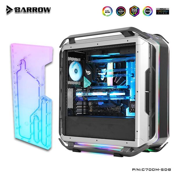 barrow water cooling distro plate for cooler master c700m computer case, waterway board cooling, 5v argb sync, c700m-sdb fans & coolings
barrow water cooling distro plate for cooler master c700m computer case, waterway board cooling, 5v argb sync, c700m-sdb fans & coolings