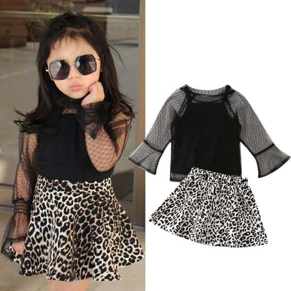 1-5 years girls 3pcs set toddler kid baby girl clothes sets black lace long sleeve t shirt +vest+leopard skirt girls outfits, White
1-5 years girls 3pcs set toddler kid baby girl clothes sets black lace long sleeve t shirt +vest+leopard skirt girls outfits, White