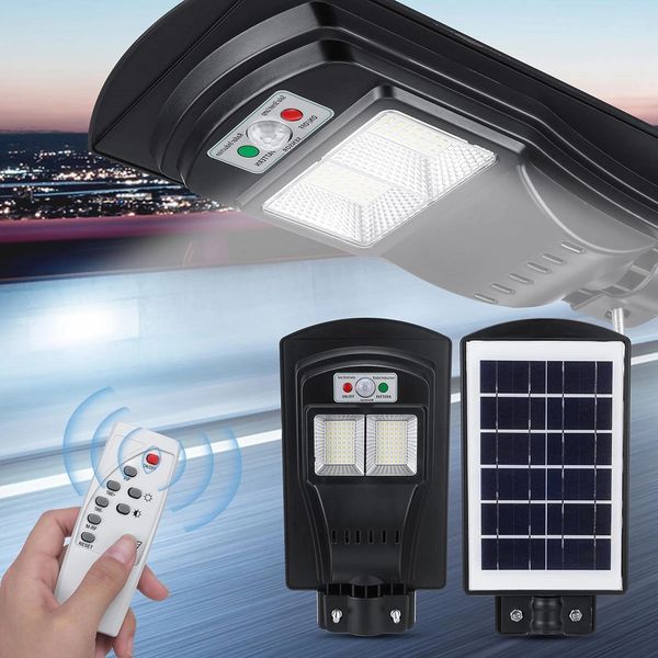 108/216/324led solar street light motion sensor garden wall lamp with remote controller - black 4 gaten
108/216/324led solar street light motion sensor garden wall lamp with remote controller - black 4 gaten
