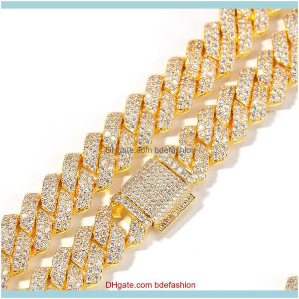 chains necklaces & pendants jewelry14mm cuban chain micro pave cubic zircon luxury bling full iced out hip hop jewelry drop delivery 2021 yl, Silver
chains necklaces & pendants jewelry14mm cuban chain micro pave cubic zircon luxury bling full iced out hip hop jewelry drop delivery 2021 yl, Silver