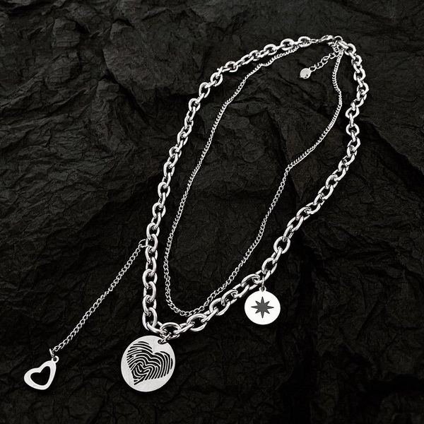 pendant necklaces origin summer punk love heart asymmetric chunky chain necklace for women stainless steel circle hollow jewelry, Silver
pendant necklaces origin summer punk love heart asymmetric chunky chain necklace for women stainless steel circle hollow jewelry, Silver
