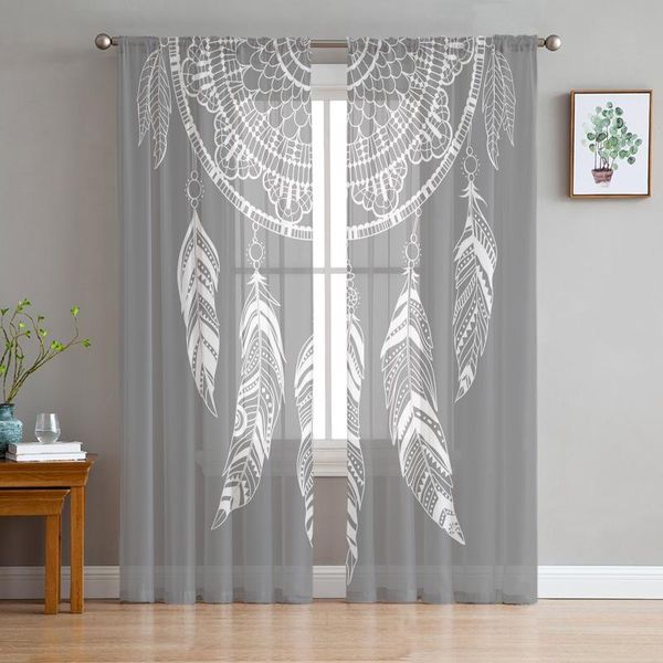 curtain & drapes dream catcher grey feather retro art tulle window treatment sheer curtains for living room the bedroom decoration
curtain & drapes dream catcher grey feather retro art tulle window treatment sheer curtains for living room the bedroom decoration