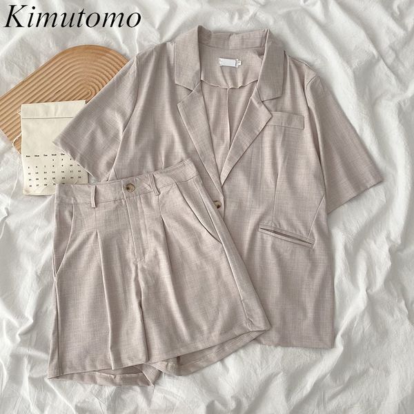 kimutomo elegant fashion two piece sets women spring korean style notched single button and zipper fly shorts casual 210521, White
kimutomo elegant fashion two piece sets women spring korean style notched single button and zipper fly shorts casual 210521, White