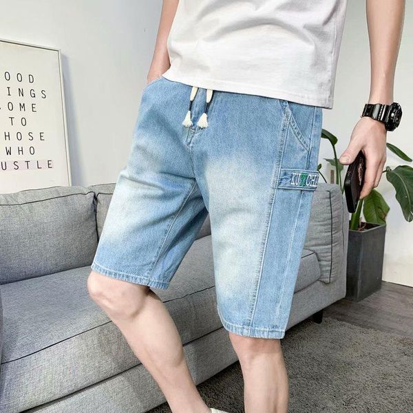 men's jeans summer denim shorts version of the ins trend hole straight five-point pants wind wide-leg all-match casual short, Blue
men's jeans summer denim shorts version of the ins trend hole straight five-point pants wind wide-leg all-match casual short, Blue