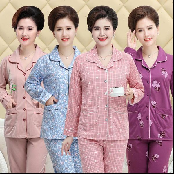 two pieces autumn pajamas womens sleepwears sets cotton pyjama clothes suits night suit, Black;red
two pieces autumn pajamas womens sleepwears sets cotton pyjama clothes suits night suit, Black;red