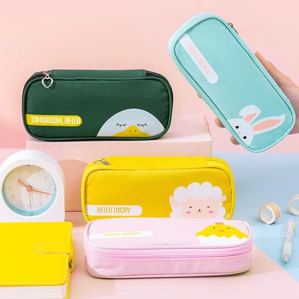 pencil bags cute case simple stationery box zipper oxford cloth cartoon large capacity kawaii bag school supplies
pencil bags cute case simple stationery box zipper oxford cloth cartoon large capacity kawaii bag school supplies