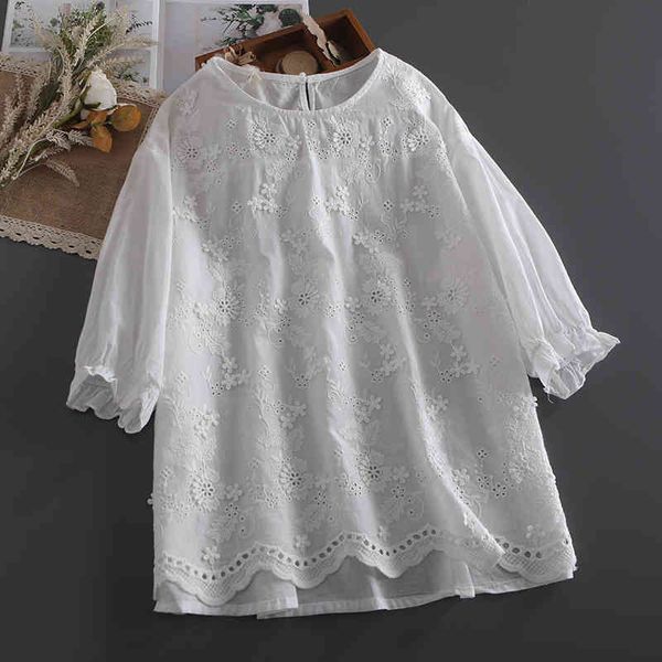 women's t-shirt lamtrip surface flowers stitch 3d short sleeve o-neck cotton loose tee mori girl pxsu, White
women's t-shirt lamtrip surface flowers stitch 3d short sleeve o-neck cotton loose tee mori girl pxsu, White
