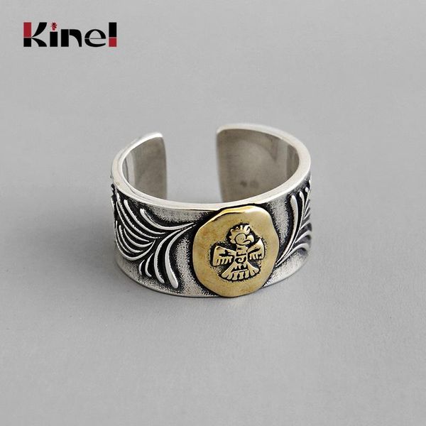 cluster rings kinel 100% real 925 sterling silver animal ring adjustable punk vintage jewelry ladys party gift, Golden;silver
cluster rings kinel 100% real 925 sterling silver animal ring adjustable punk vintage jewelry ladys party gift, Golden;silver