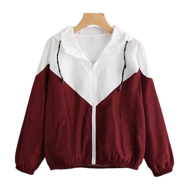 women's jackets fashion hooded two tone jacket zipper pockets coats and autumn women clothes long sleeves outwear, Black;brown
women's jackets fashion hooded two tone jacket zipper pockets coats and autumn women clothes long sleeves outwear, Black;brown