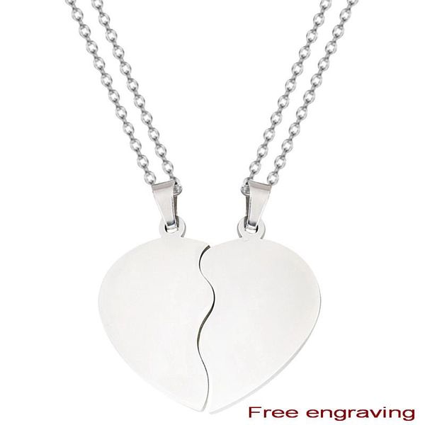 pendant necklaces customize mens womens couple necklace love heart stitching puzzle matching two halves for lovers memorial day gift, Silver
pendant necklaces customize mens womens couple necklace love heart stitching puzzle matching two halves for lovers memorial day gift, Silver