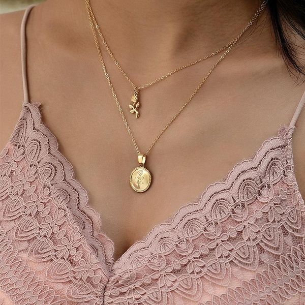 pendant necklaces alyxuy rose flower necklace for women gold chain charm jewelry accessories, Silver
pendant necklaces alyxuy rose flower necklace for women gold chain charm jewelry accessories, Silver