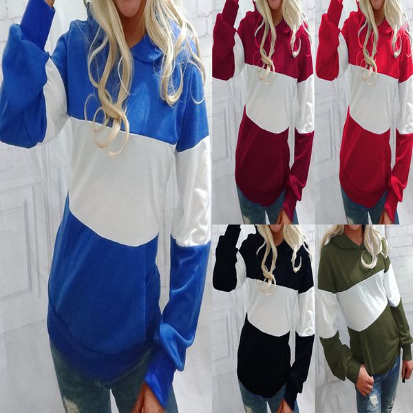 women hoodie 2021 casual loose white patchwork harajuku women's sweatshirts spring autumn fashion hooded collar pocket lady basic, Black
women hoodie 2021 casual loose white patchwork harajuku women's sweatshirts spring autumn fashion hooded collar pocket lady basic, Black