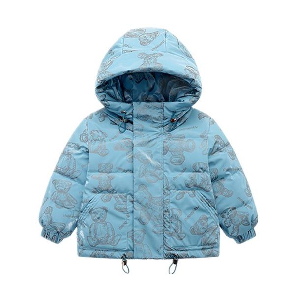down coat children's jacket bear print boys and girls kids thickened warm winter clothes, Blue;gray
down coat children's jacket bear print boys and girls kids thickened warm winter clothes, Blue;gray