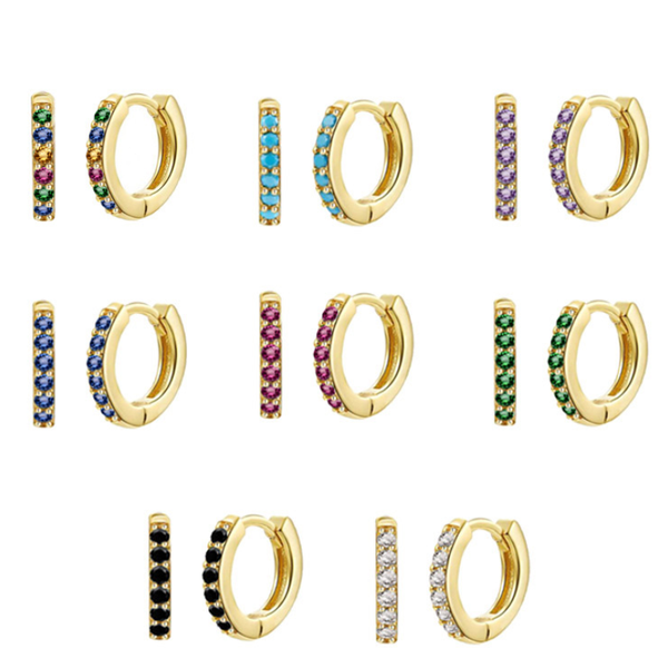 hoop & huggie sweet romantic fashion colorful zircon earrings for women girl earring gift wedding party jewelry gifts accessories, Golden;silver
hoop & huggie sweet romantic fashion colorful zircon earrings for women girl earring gift wedding party jewelry gifts accessories, Golden;silver