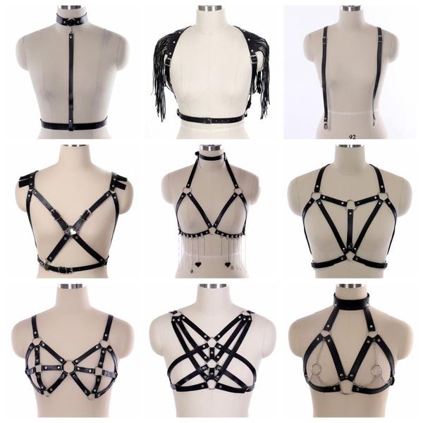 belts waist straps chest harness fashion women men gothic handmade pu leather body bondage rock punk stylish accessories, Black;brown
belts waist straps chest harness fashion women men gothic handmade pu leather body bondage rock punk stylish accessories, Black;brown