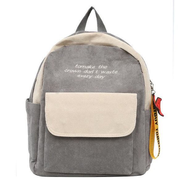 school bags corduroy fashion panelled letter preppy style backpack student computer bag multi-pocket large-capacity waterproof
school bags corduroy fashion panelled letter preppy style backpack student computer bag multi-pocket large-capacity waterproof