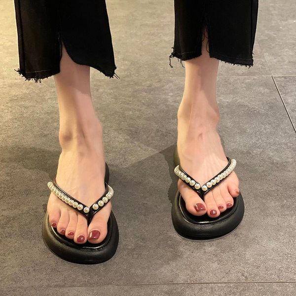 slippers women's flat comfortable beach shoes non-slip soft bottom casual flip flops rhinestone decoration summer slipper, Black
slippers women's flat comfortable beach shoes non-slip soft bottom casual flip flops rhinestone decoration summer slipper, Black
