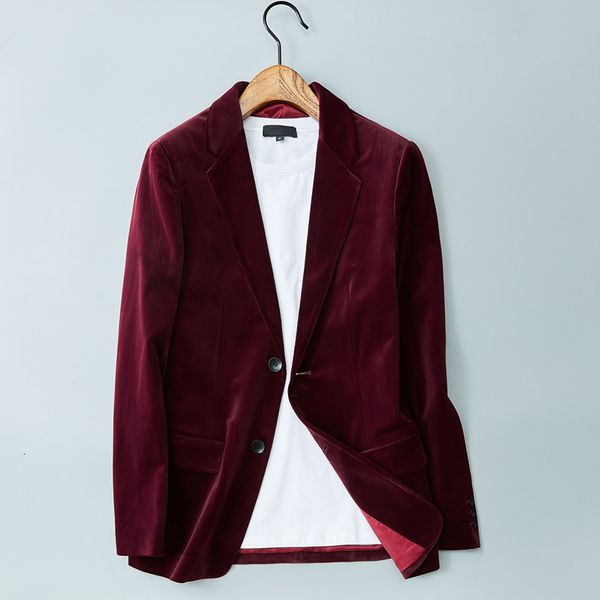 men's suits & blazers new style jacket men's classic velvet blazer business men red and black wrhq, White;black
men's suits & blazers new style jacket men's classic velvet blazer business men red and black wrhq, White;black