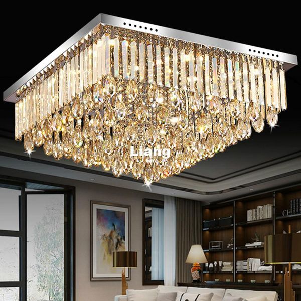 ceiling lights ly modern led crystal lamp champagne color chandelier flush mount lighting for office home decoration
ceiling lights ly modern led crystal lamp champagne color chandelier flush mount lighting for office home decoration