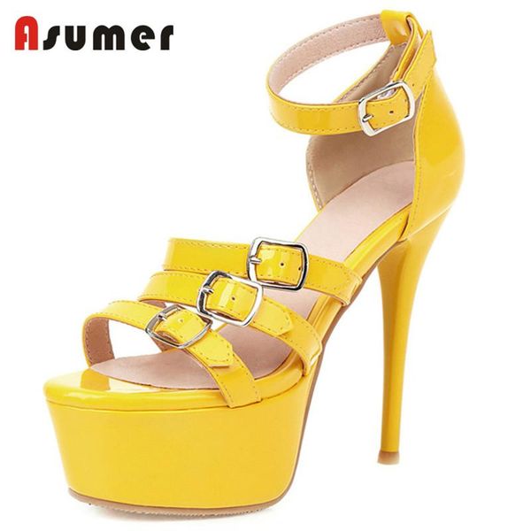 arrival women sandals summer buckle thin high heels platform shoes fashion party ladies big size 48, Black
arrival women sandals summer buckle thin high heels platform shoes fashion party ladies big size 48, Black