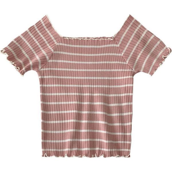 women's tanks & camis summer striped tank women 2021 korean fashion short sleeve kniited basic t shirt female cute casual vest tee, White
women's tanks & camis summer striped tank women 2021 korean fashion short sleeve kniited basic t shirt female cute casual vest tee, White