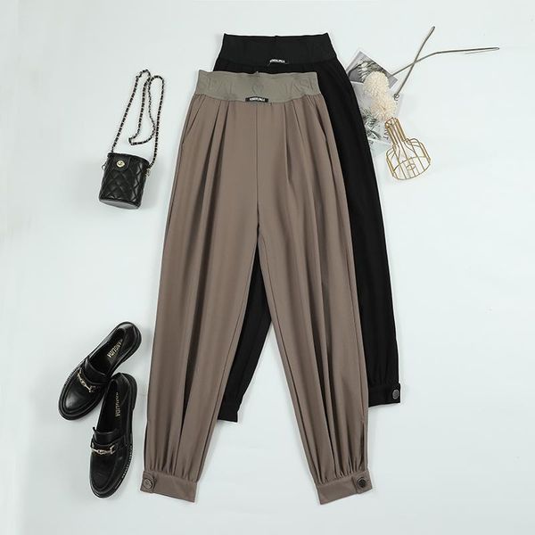 women's pants & capris chic 2021 office lady high waist trousers women autumn korean casual harem sweatpants baggy joggers wide leg, Black;white
women's pants & capris chic 2021 office lady high waist trousers women autumn korean casual harem sweatpants baggy joggers wide leg, Black;white
