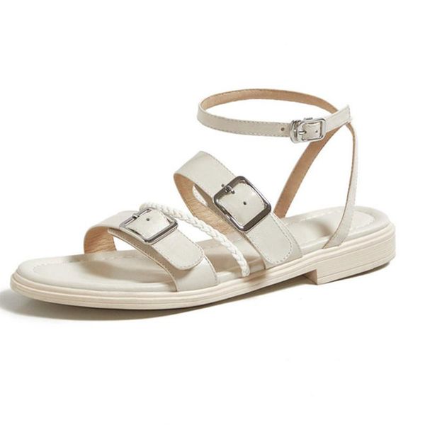 concise shallow thick heels pumps genuine leather metal buckle decoration women's sandals summer casual office lady shoes woman, Black
concise shallow thick heels pumps genuine leather metal buckle decoration women's sandals summer casual office lady shoes woman, Black