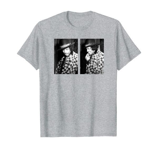 jimi hendrix hat side by side t-shirt, White;black 
jimi hendrix hat side by side t-shirt, White;black