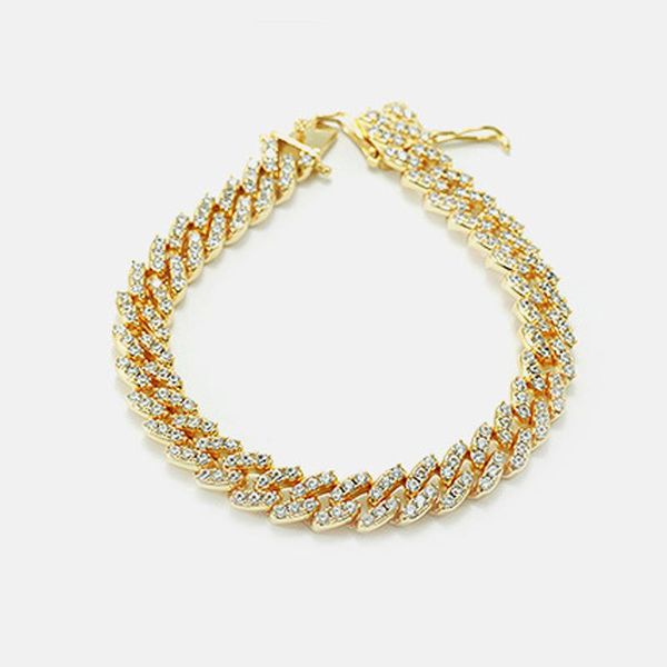 link, chain fashion exaggerated temperament buckle bracelet ladies golden color zircon, Black
link, chain fashion exaggerated temperament buckle bracelet ladies golden color zircon, Black