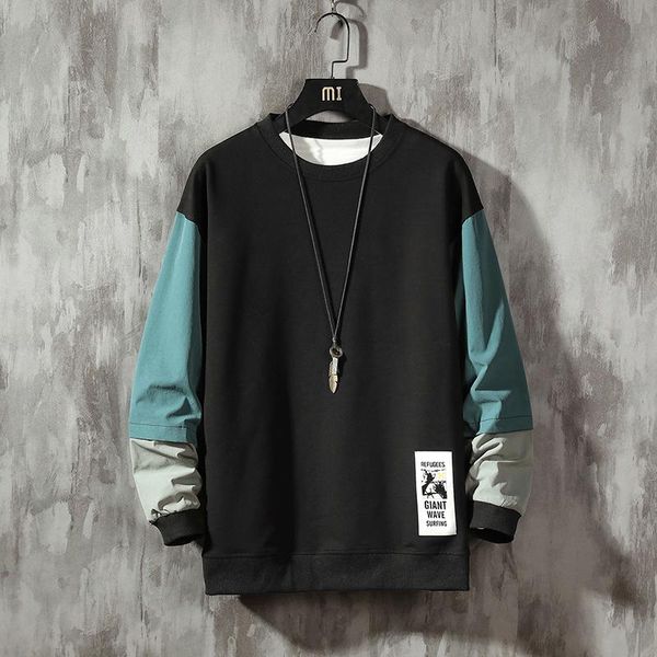 men's hoodies & sweatshirts autumn spring 2021 sweatshirt patchwork loose hip hop punk pullover streetwear casual fashion clothes overs, Black
men's hoodies & sweatshirts autumn spring 2021 sweatshirt patchwork loose hip hop punk pullover streetwear casual fashion clothes overs, Black