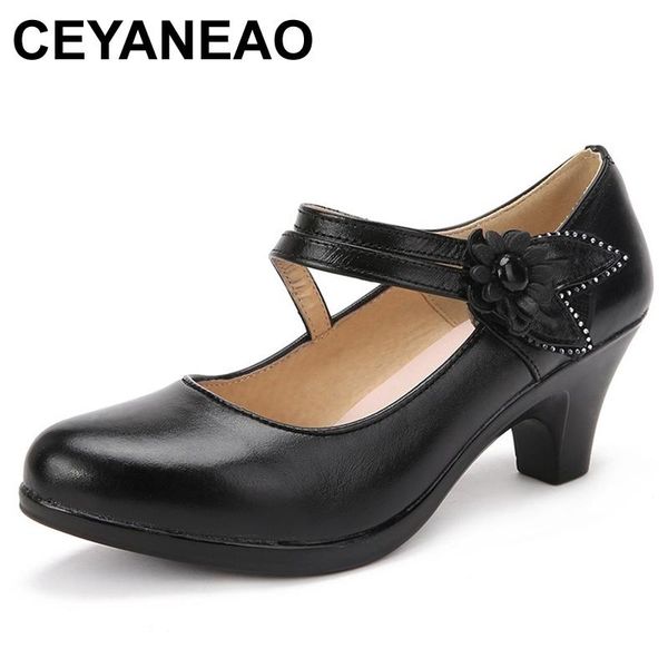 women genuine leather shoes woman office lady work comfort mother casual pumps plus size 35-40 dress, Black
women genuine leather shoes woman office lady work comfort mother casual pumps plus size 35-40 dress, Black