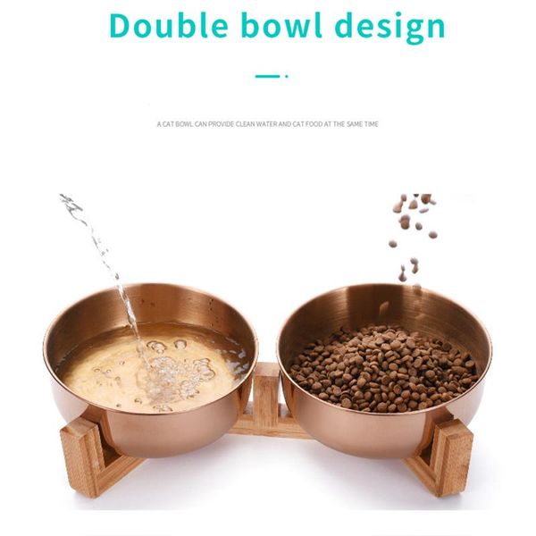 stainless steel cat dog bowl with wood stand pet and water dish for dogs feeding feeder puppy supplies bowls & feeders
stainless steel cat dog bowl with wood stand pet and water dish for dogs feeding feeder puppy supplies bowls & feeders