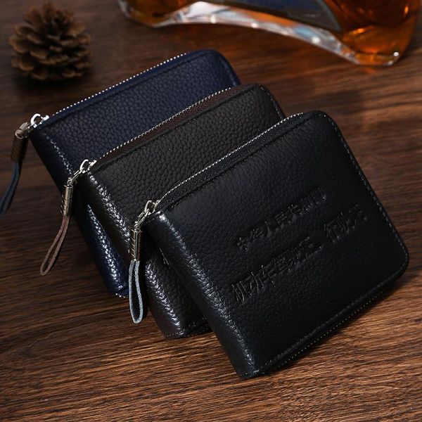 wallets 2021 style men's wallet first layer cowhide leather multi-function female short zipper coin purse lychee pattern, Red;black
wallets 2021 style men's wallet first layer cowhide leather multi-function female short zipper coin purse lychee pattern, Red;black