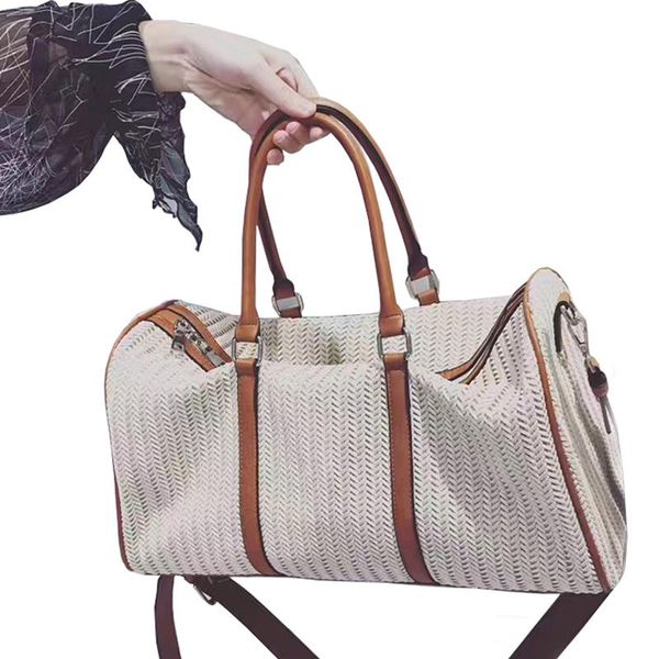 duffel bags hand-woven travel bag female portable fitness business 2021 korean luggage light short-distance tide my favourite
duffel bags hand-woven travel bag female portable fitness business 2021 korean luggage light short-distance tide my favourite