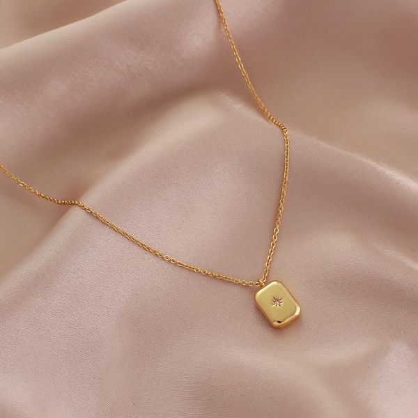 chains zircon star waterdrop square pendant necklaces 18 k plated gold trendy geometric collar for women minimalist cz crystal necklace, Silver
chains zircon star waterdrop square pendant necklaces 18 k plated gold trendy geometric collar for women minimalist cz crystal necklace, Silver