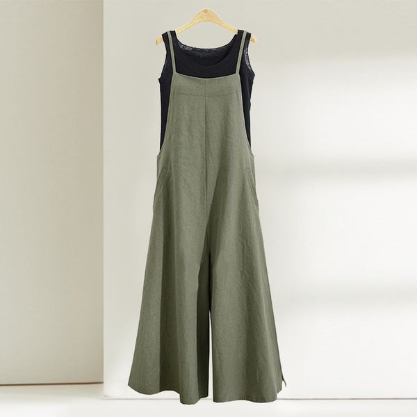 2011Women Strap Loose Jumpsuit Summer Casual Wide Leg Pants Solid Dungaree Bib Overalls Sleeveless Oversized Cotton Linen Jumpsuits, Red
2011Women Strap Loose Jumpsuit Summer Casual Wide Leg Pants Solid Dungaree Bib Overalls Sleeveless Oversized Cotton Linen Jumpsuits, Red