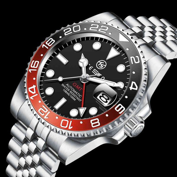 tesen luxury brand mens watches automatic mechanical waterproof gmt watch men luminous 316l stainless steel wristwatch, Slivery;brown
tesen luxury brand mens watches automatic mechanical waterproof gmt watch men luminous 316l stainless steel wristwatch, Slivery;brown