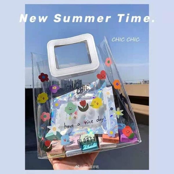 cosmetic bags & cases transparent pvc bag portable storage woman flower pattern korean ins japan purse convenient fashion simple versatile
cosmetic bags & cases transparent pvc bag portable storage woman flower pattern korean ins japan purse convenient fashion simple versatile