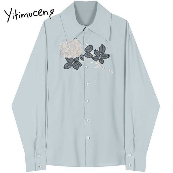 yitimuceng embroidery blouse women button shirts solid loose spring fashion long sleeve single breasted 210601, White
yitimuceng embroidery blouse women button shirts solid loose spring fashion long sleeve single breasted 210601, White
