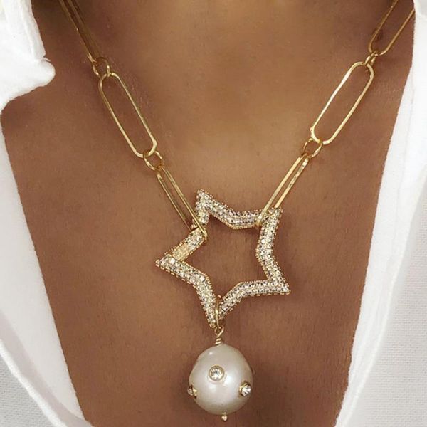 pendant necklaces pendants fashion arcoiris collares largos star pave zircon spiral buckle carabiner baroque freshwater pearl for women, Silver
pendant necklaces pendants fashion arcoiris collares largos star pave zircon spiral buckle carabiner baroque freshwater pearl for women, Silver